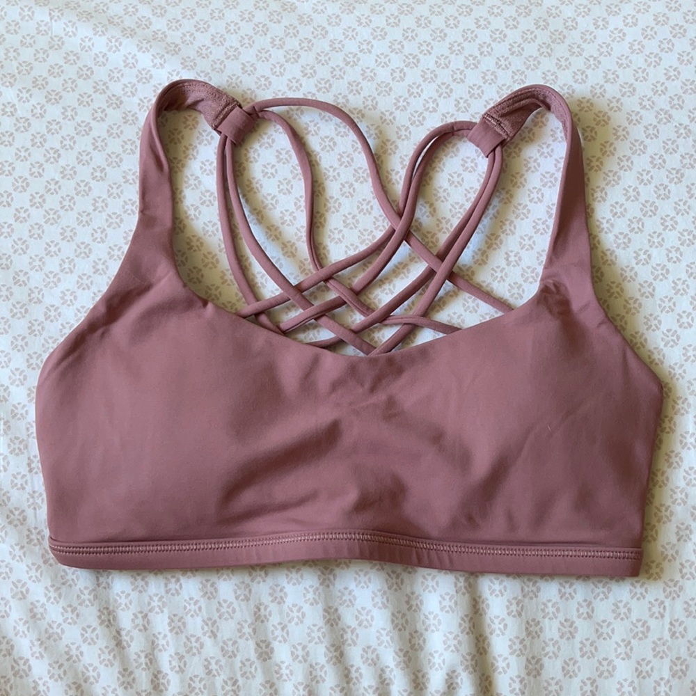 Pink Lululemon Free to be Wild Bra